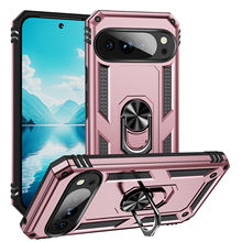 PC TPU Shockproof Anti-Fall Armor Design Mobile Phone Case with Camera Protector Ring Holder for Google Pixel 10/9/8/7/6/10A Pro