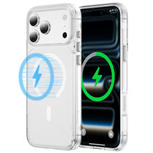 Wireless Charging Magnetic Clear TPU+PC Anti-scratch Case for iPhone 17 Pro Max Air 16 15 14 13 12 Shockproof Phone Case Cover